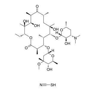 Tiocianato de eritromicina CAS 7704