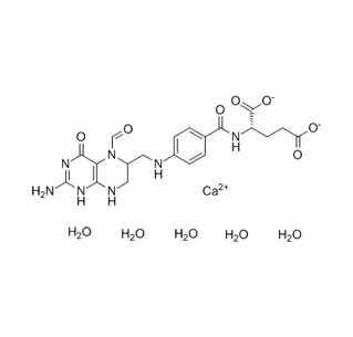 Ácido folínico sal de calcio pentahidrato CAS 6035-45-6
